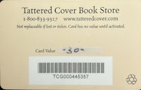 a barcode label for the tattered cover book store