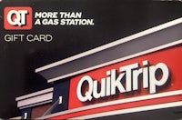 Quik Trip Gift Card Front