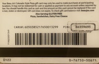 an image of a barcode on a gift card