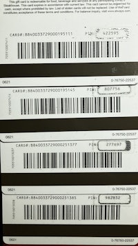 a set of barcodes on a piece of paper