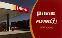 a pilot gift card at a gas station