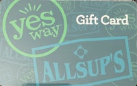 ALLSUPS / Yes Way Gift Card