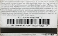 the back of a barcode label with a barcode on it